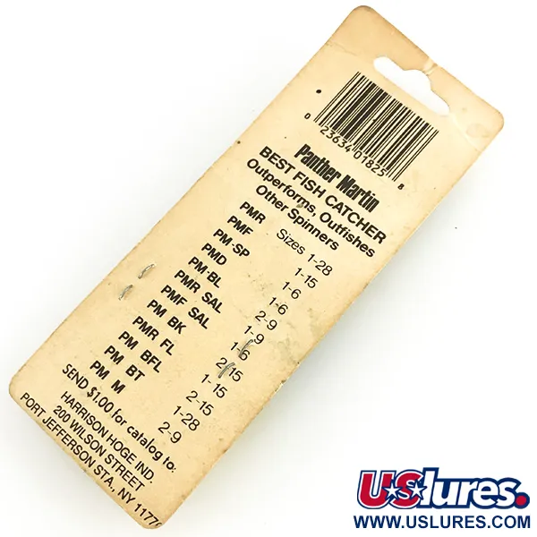 Panther Martin 9 Lippa, Hopea, 11g, Akseli Lipan Läpi, #7356