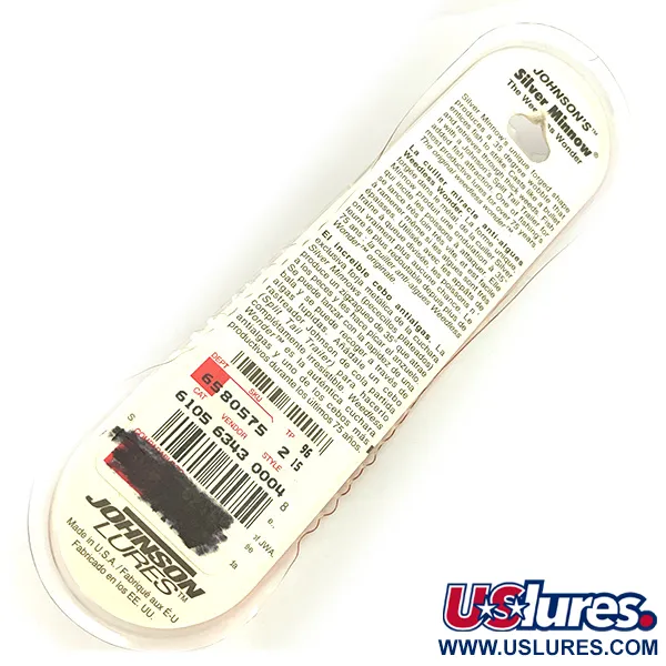 Johnson Silver Minnow Lusikka, Hopeoitu, 14g, Lippalevy, #7360