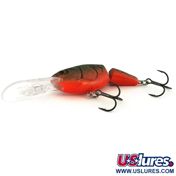 Rapala Jointed Shad Rap JSR07 Vaappu, Vihreä/Oranssi, 12g, #7401