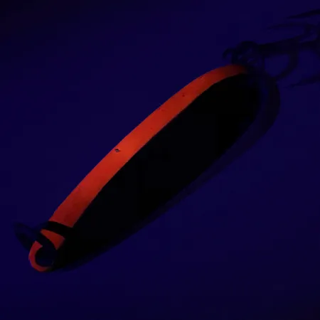 Luhr Jensen Krocodile Die #4 UV Lusikka, Nikkeli / Punainen, 19g, UV, #7411