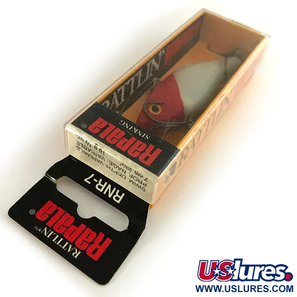 Rapala Rattl'n RAP Lipless Crankbait, Red Head, 16g, Uppoava, #SRNR07 RH