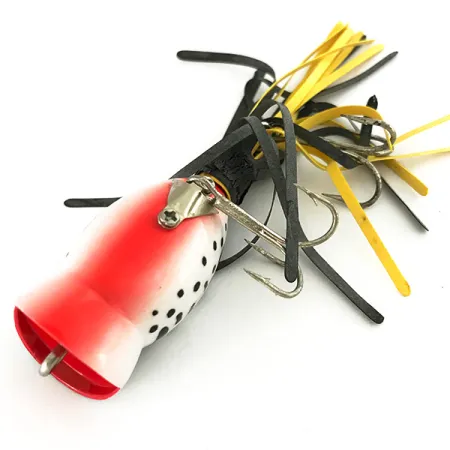 Fred Arbogast Hula Popper Pintauistin, Valkoinen Leopardi, 8g, #7428