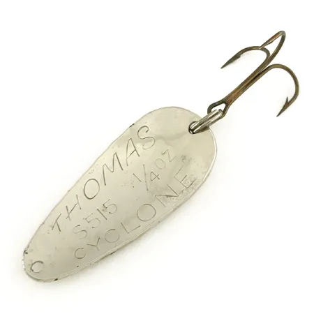 Thomas Cyclone Lusikka, Hopea / Punainen / Valkoinen, 7g, Suomukuvio, #7454