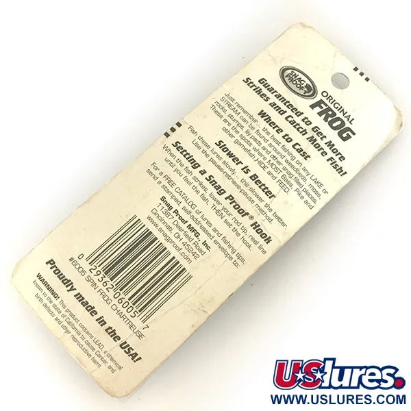 Snag Proof Original Frog Pintaviehe, Chartreuse, 14g, #7458