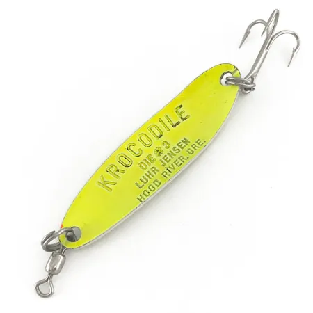 Luhr Jensen Krocodile Die #3 UV Lusikka, Chartreuse, 10g, UV, #7468