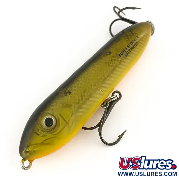 Heddon Excalibur Super Spook Saltwater, Oliivi, 14g, Pintauistin, #7475