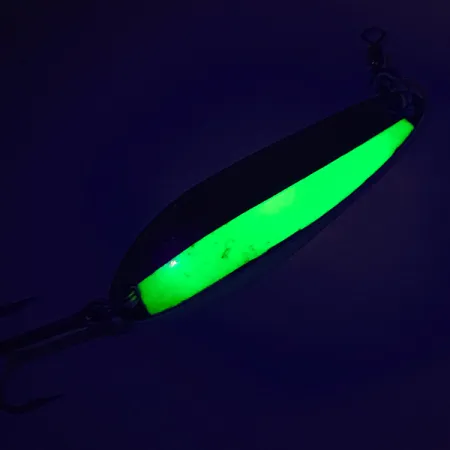 Luhr Jensen Krocodile Die #3 Lusikka, Nikkeli/Chartreuse, 10g, UV, #7483