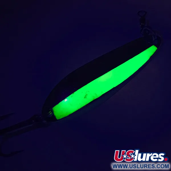 Luhr Jensen Krocodile Die #3 Lusikka, Nikkeli/Chartreuse, 10g, UV, #7483