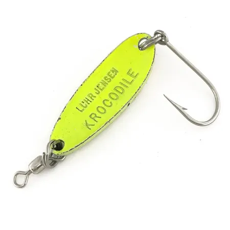 Luhr Jensen Krocodile UV Lusikka, Chartreuse/Punainen, 9g, UV, #7484