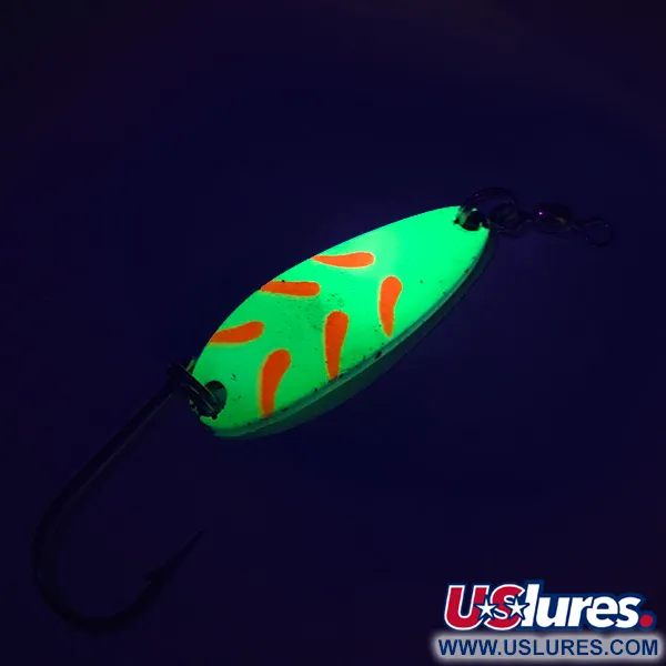 Luhr Jensen Krocodile UV Lusikka, Chartreuse/Punainen, 9g, UV, #7484