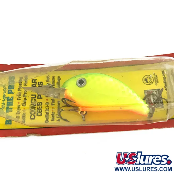 Strike King Pro Model 3XD Crankbait, Chartreuse, 12g, Räpätin, #7501