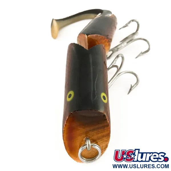 Fred Arbogast A.C. Plug Vintage Popper, Ruskea, 28g, Nivelrunko, #7508