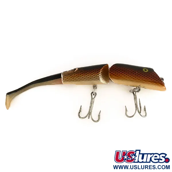 Fred Arbogast A.C. Plug Vintage Popper, Ruskea, 28g, Nivelrunko, #7508