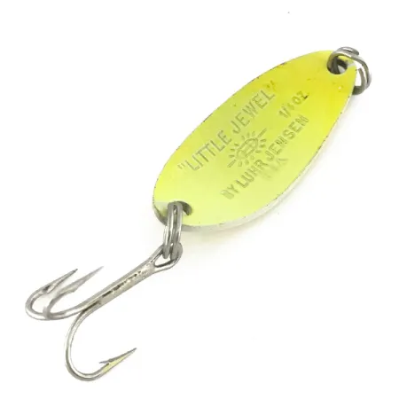 Luhr Jensen Little Jewel Lusikka, Kelt/Pun, 7g, UV Glow, #7519