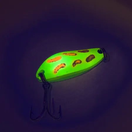 Luhr Jensen Little Jewel Lusikka, Kelt/Pun, 7g, UV Glow, #7519