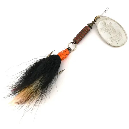 Mepps Aglia 5 dressed Lippa, Hopea, 14g, Karvakoukku, #7521