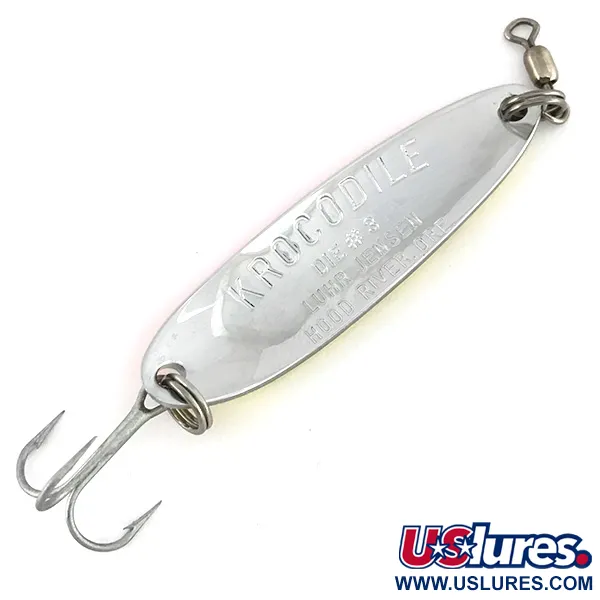 Luhr Jensen Krocodile Die #3 UV Lusikka, Kelta/Puna, 14g, UV, #7523