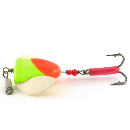 Yakima Bait Spin-n-Glo UV Houkutin, Oranssi / Chartreuse, 7g, UV, #7584