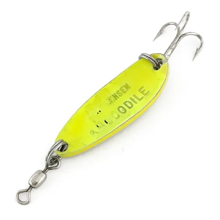 Luhr Jensen Krocodile UV Lusikka, Yellow, 9g, UV-aktiivinen, #7604