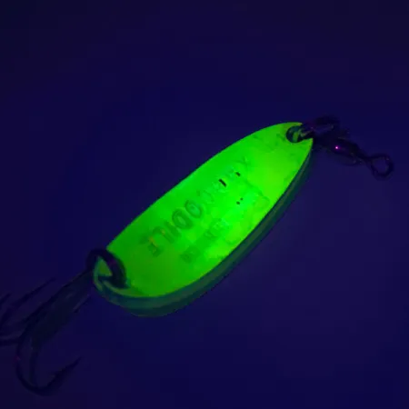 Luhr Jensen Krocodile UV Lusikka, Yellow, 9g, UV-aktiivinen, #7604