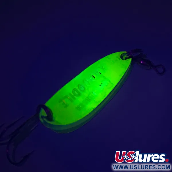 Luhr Jensen Krocodile UV Lusikka, Yellow, 9g, UV-aktiivinen, #7604