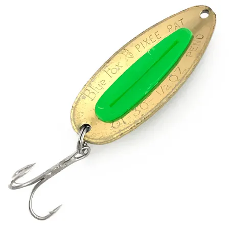 Blue Fox Pixee UV Lusikka, Gold / Green, 14g, UV-aktiivinen, #7612