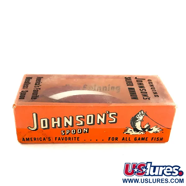 Johnson Silver Minnow Lusikka, Puna-valkoinen, 5g, Ruohosuojattu, #7677