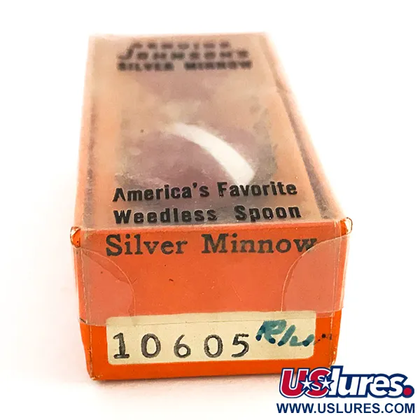 Johnson Silver Minnow Lusikka, Puna-valkoinen, 5g, Ruohosuojattu, #7677