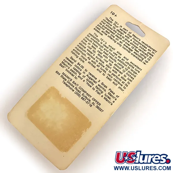 Mann's Mann's 10+ Crankbait, Vaaleanharmaa, 10g, Syvyys 3m, #7689