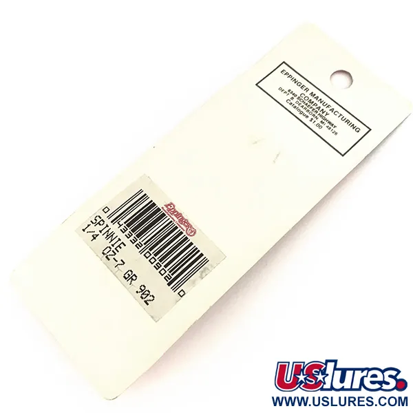 Eppinger Dardevle Spinnie Lusikka, Musta/Valkoinen/Nikkeli, 9g, #7775