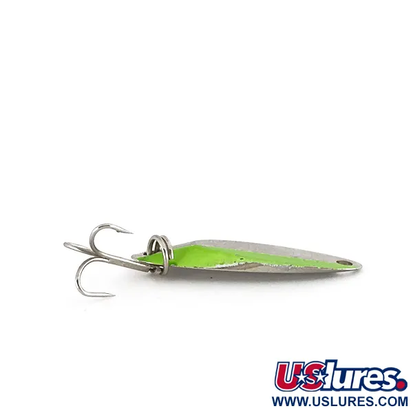 Acme Kastmaster UV Lusikka, Nikkeli / Vihreä, 3.5g, UV-pinnoite, #7777