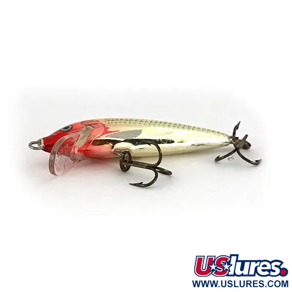 Rapala Original Floater F5 Vaappu, Puna-Kelta-Hopea, 2,3g, Balsa, #7793