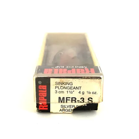 Rapala Mini Fat Rap Sinking Deep Runner 30, S (Silver), 4g, #7801