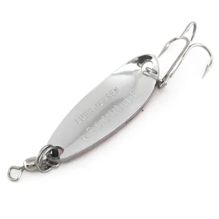 Luhr Jensen Krocodile Lusikka, Vasaroitu nikkeli/Punainen, 9g, #7869