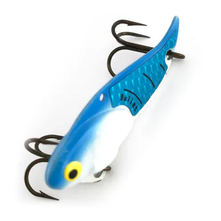 Bullet Bait Bullet Blade Värinäviehe, White / Blue, 10g, Sinkki, #7936