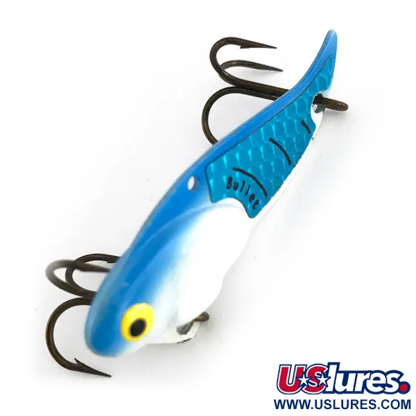 Bullet Bait Bullet Blade Värinäviehe, White / Blue, 10g, Sinkki, #7936