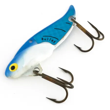 Bullet Bait Bullet Blade Värinäviehe, White / Blue, 10g, Sinkki, #7936