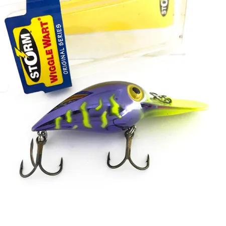 Storm Wiggle Wart Vaappu, Violetti / Fluo Keltainen, 11g, #7944