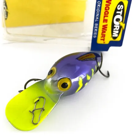 Storm Wiggle Wart Vaappu, Violetti / Fluo Keltainen, 11g, #7944
