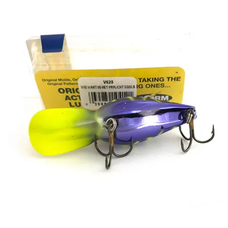 Storm Wiggle Wart Vaappu, Violetti / Fluo Keltainen, 11g, #7944