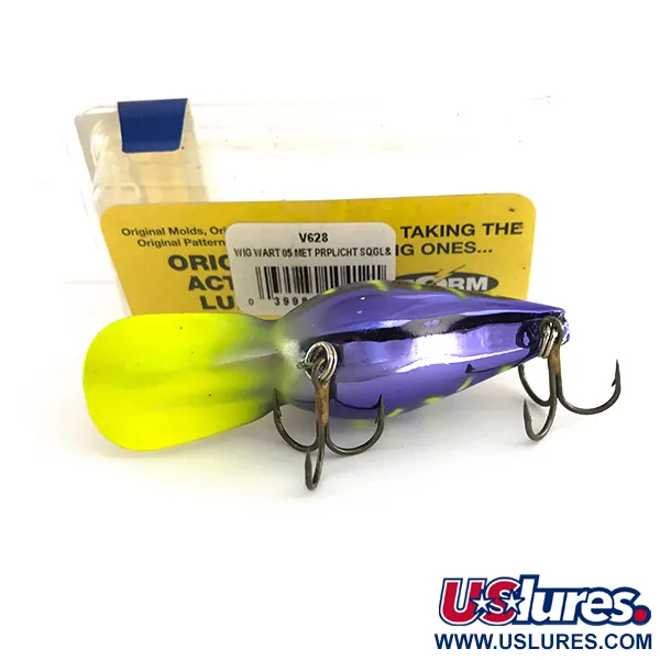 Storm Wiggle Wart Vaappu, Violetti / Fluo Keltainen, 11g, #7944