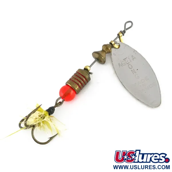 Mepps Aglia Long 1 Lightnin Lippa, Hopea/Kultahile, 4,5g, #7978