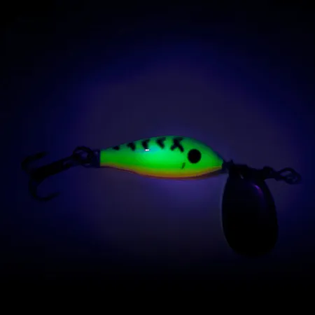 Blue Fox Vibrax Minnow Spin 1 UV Lippa, Fire Tiger, 4g, UV, #8062