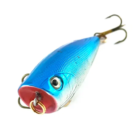 Bass Pro Shops XTS Speed Lures Popperi, Hopea/Sininen, 7g, #8082