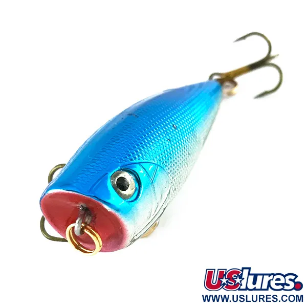 Bass Pro Shops XTS Speed Lures Popperi, Hopea/Sininen, 7g, #8082