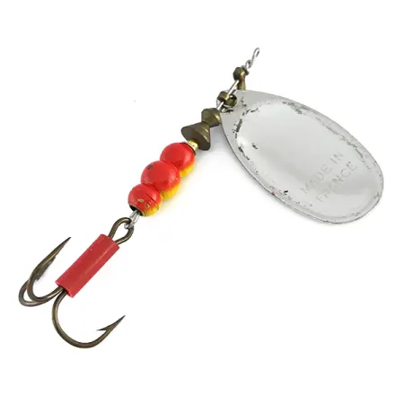 Mepps Aglia 4 Lippa, Hopea, 9g, British French Pat, #8085