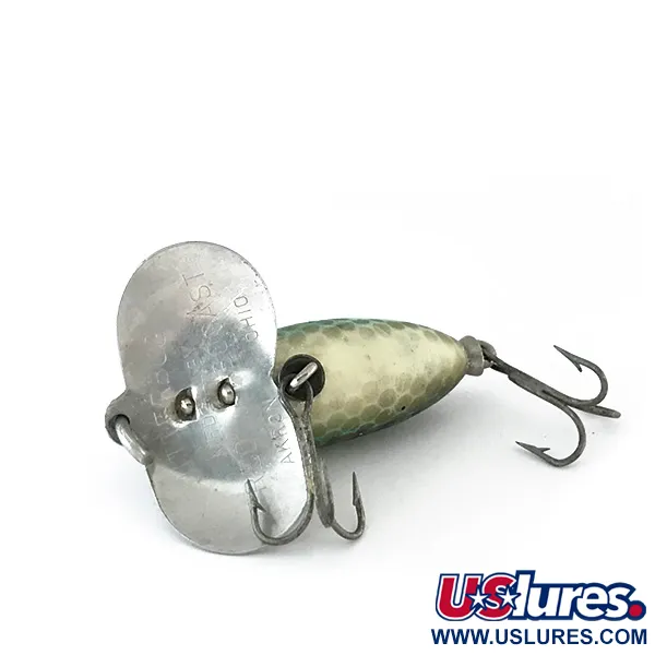 Fred Arbogast Jitterbug v Pintaviehe, Vihreä, 7g, Metallilippa, #8102