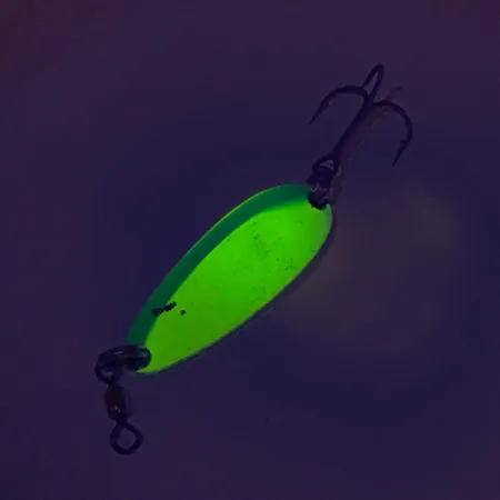 Luhr Jensen Krocodile UV Lusikka, Keltainen/Vihreä, 9g, UV-pinta, #8112