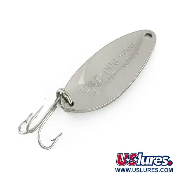 Eppinger Dardevle Devle Dog 5200 Lusikka, Nikkeli, 7g, Vintage, #8150