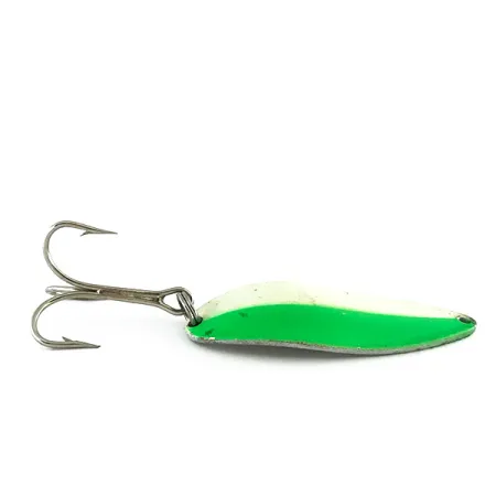 Acme Little Cleo Glow Lusikka, White / Green / Nickel, 21g, #8171